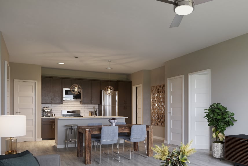 Noblesville apartment kitchen area